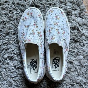 Floral women’s slip on vans